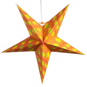 Paper Astrology Stars Ball Ornament Lighted