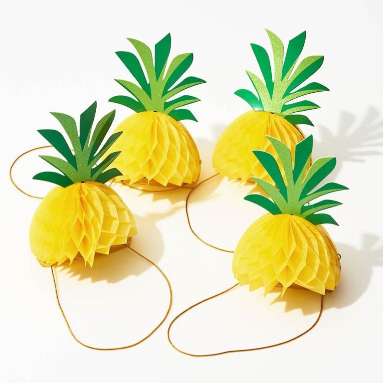 Pineapple Honeycomb Hats Summer Party Decorations 1000 PCS Minimum