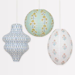 Bohemian Party Decorations Round Oval And Wavy Custom Design Paper Lanterns