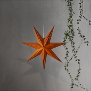 Brown Terracotta Colored Decorative Fold Star