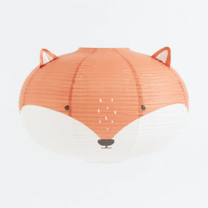 Custom Rice Paper Lampshade Fox Shaped Lampshade In Rice Paper