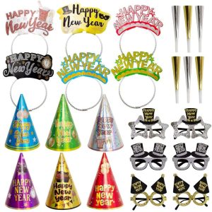 Happy New Year Party Kit New Year Decoration Favors