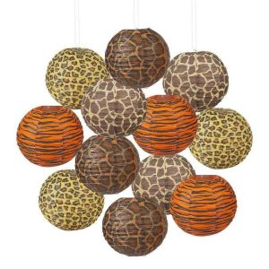 Kids Paradise Safari Party Themed Custom Paper Lanterns Wholesale