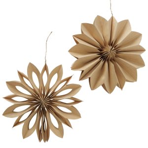 Natural Design Decorative Pendant Flower Paper Fans Bulk