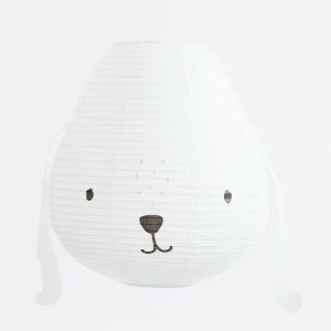 White Personalized Rabbit Shaped Rice Paper Lampshade