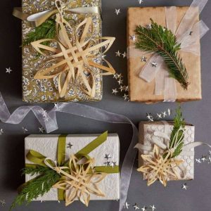 Bamboo Stars Natural Ornaments