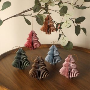 Christmas Tree Ornaments Paper Honeycomb