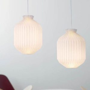 Distinctive Pleated Shade Paper Lanterns Pendant