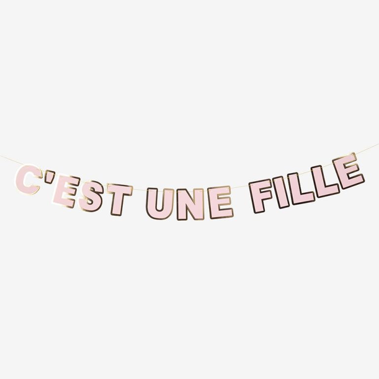 It's a Girl Baby Shower Garland Personalized Party Banner