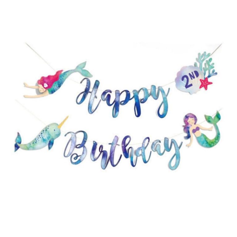 Mermaid Happy Birthday Banner Manufacturer