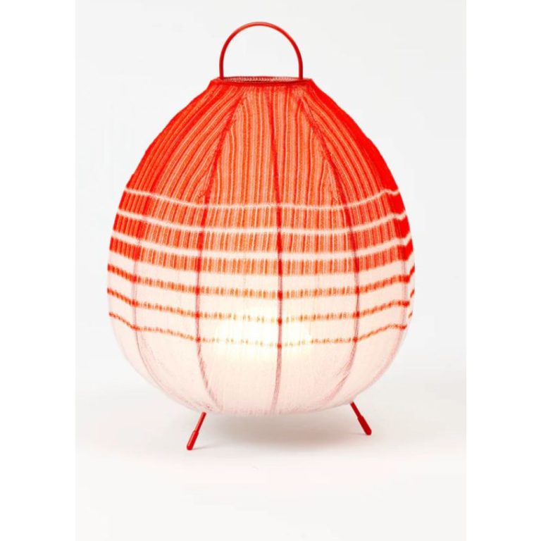 Red Gradient Nylon Knitted Portable Table Lanterns Supplier