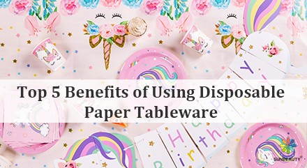 Top 5 Benefits of Using Disposable Paper Tableware