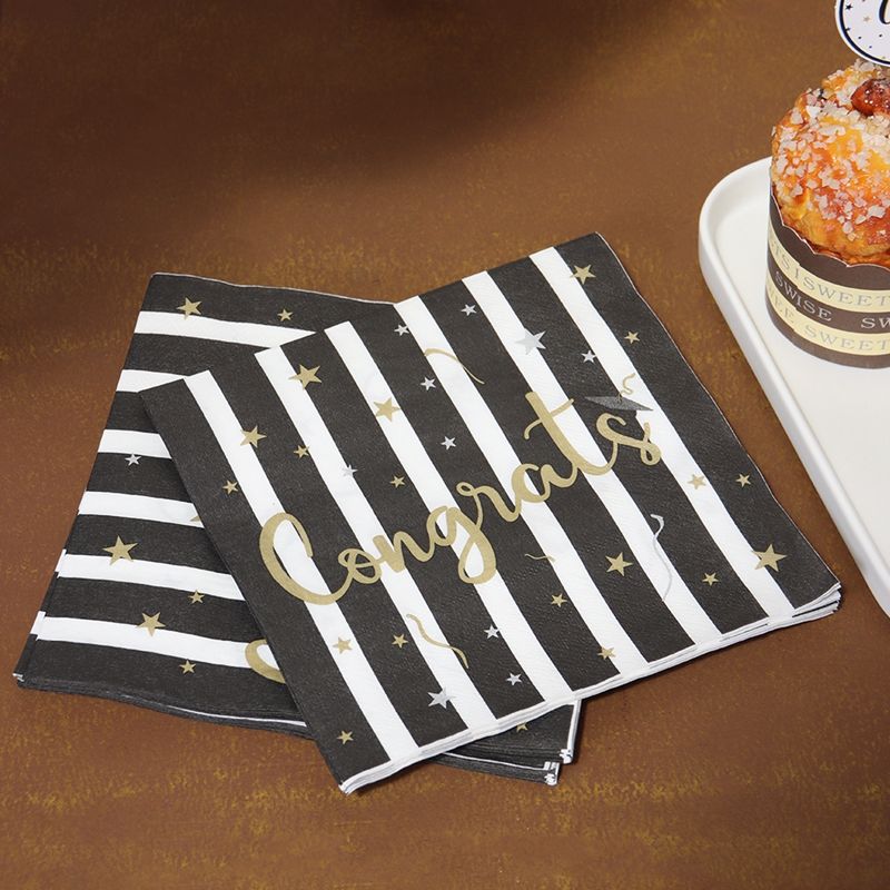 graduation napkins personalized paper tableware