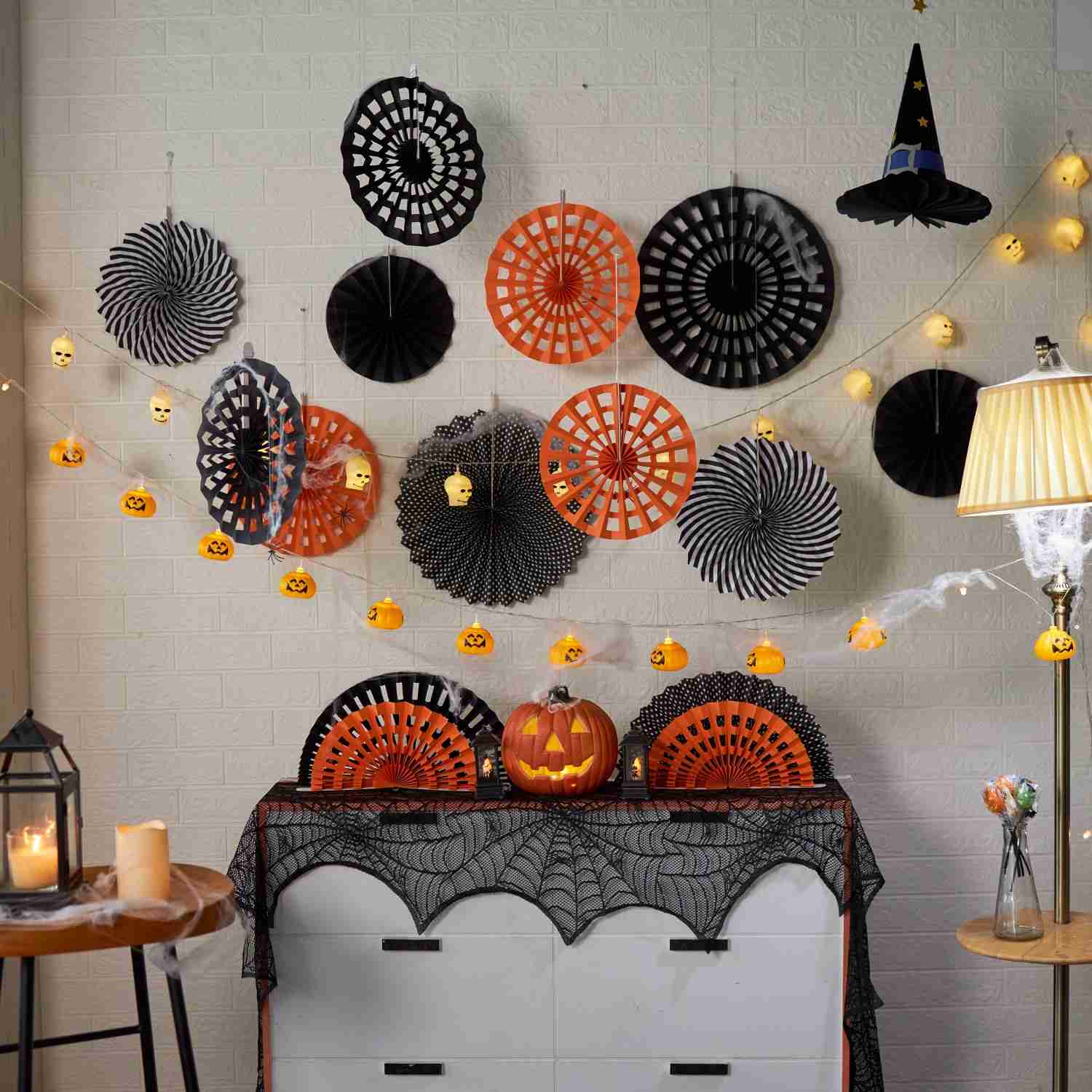 Halloween party string lights