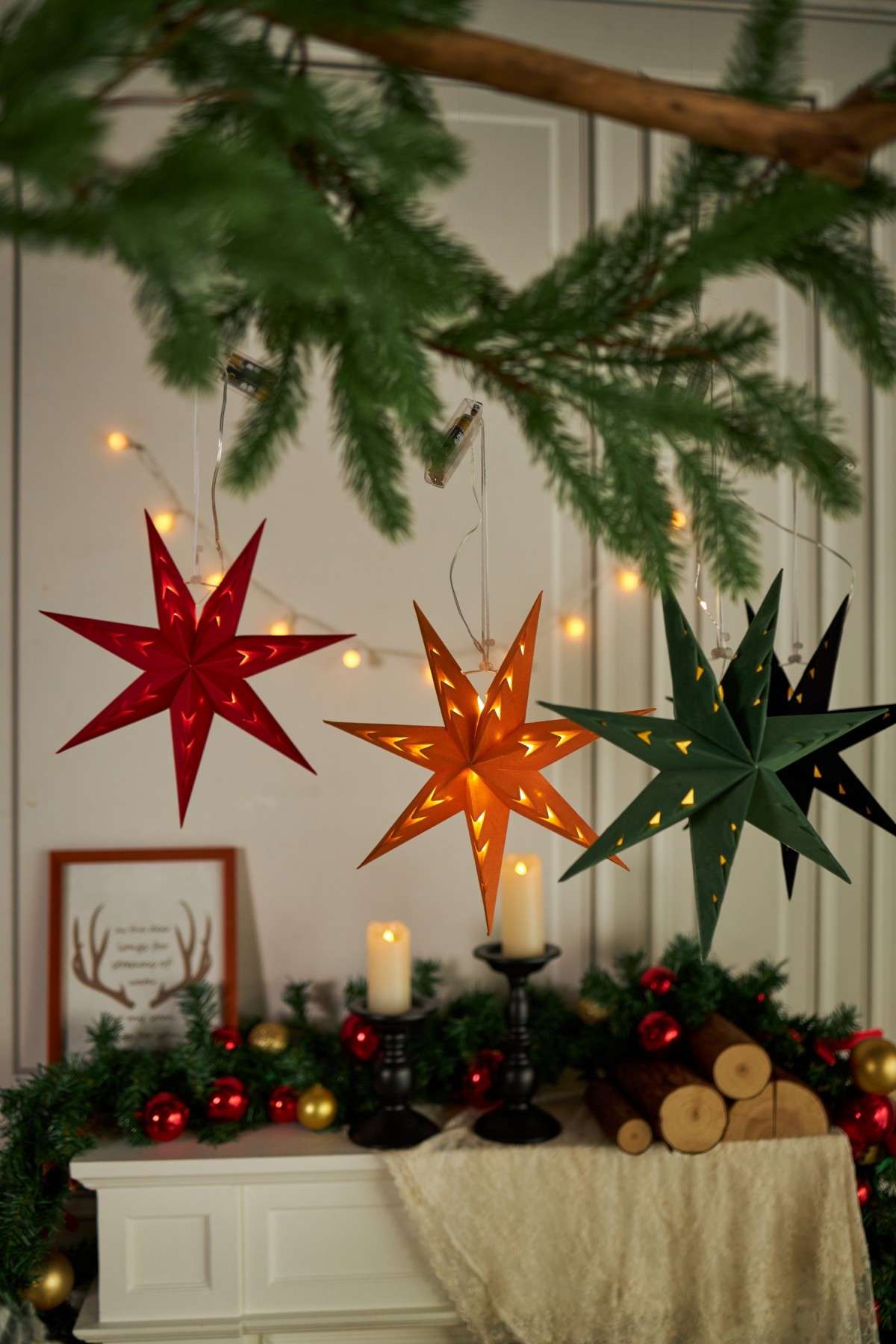 Xmas Star Light Statement Lighting Ideas