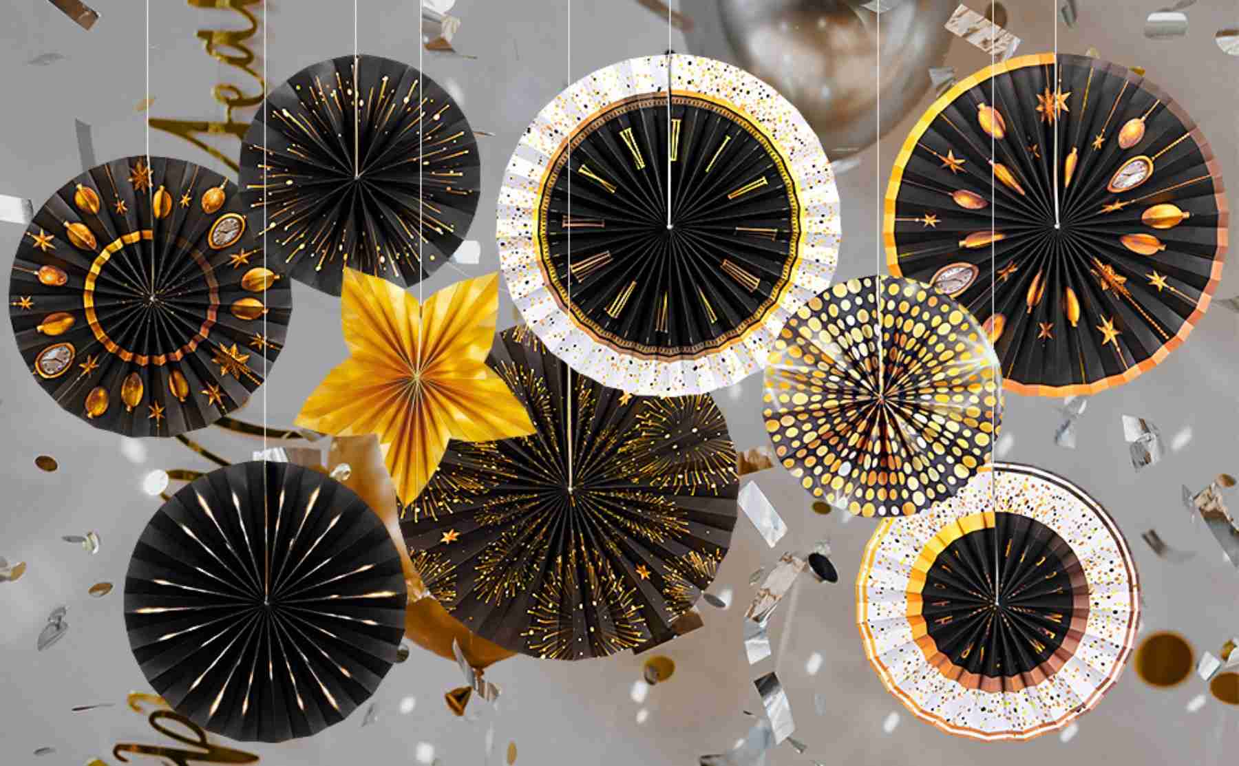 our exclusive range of New Year's party decorations