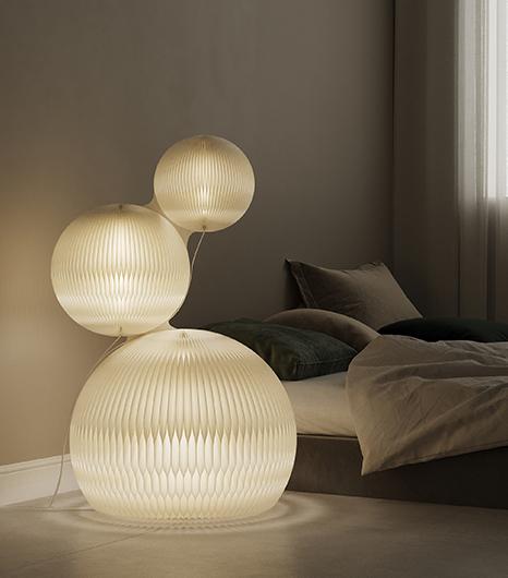 Bubble Paper Floor Lamp