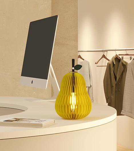 Pear Paper Honeycomb Light