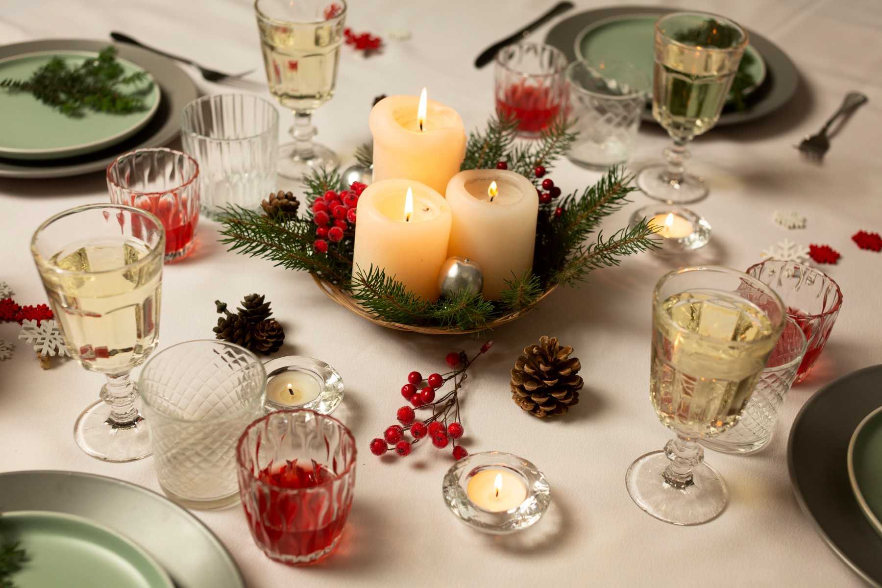 Cool Hues with Flash of Brights beautiful-cozy-table-winter-scenes