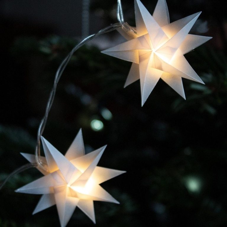 Fairy Lights With Origami Stars Paper Light