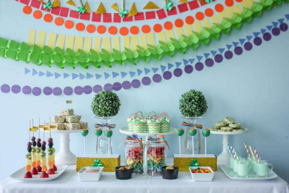 Rainbow St Patricks Day Party Party Ideas