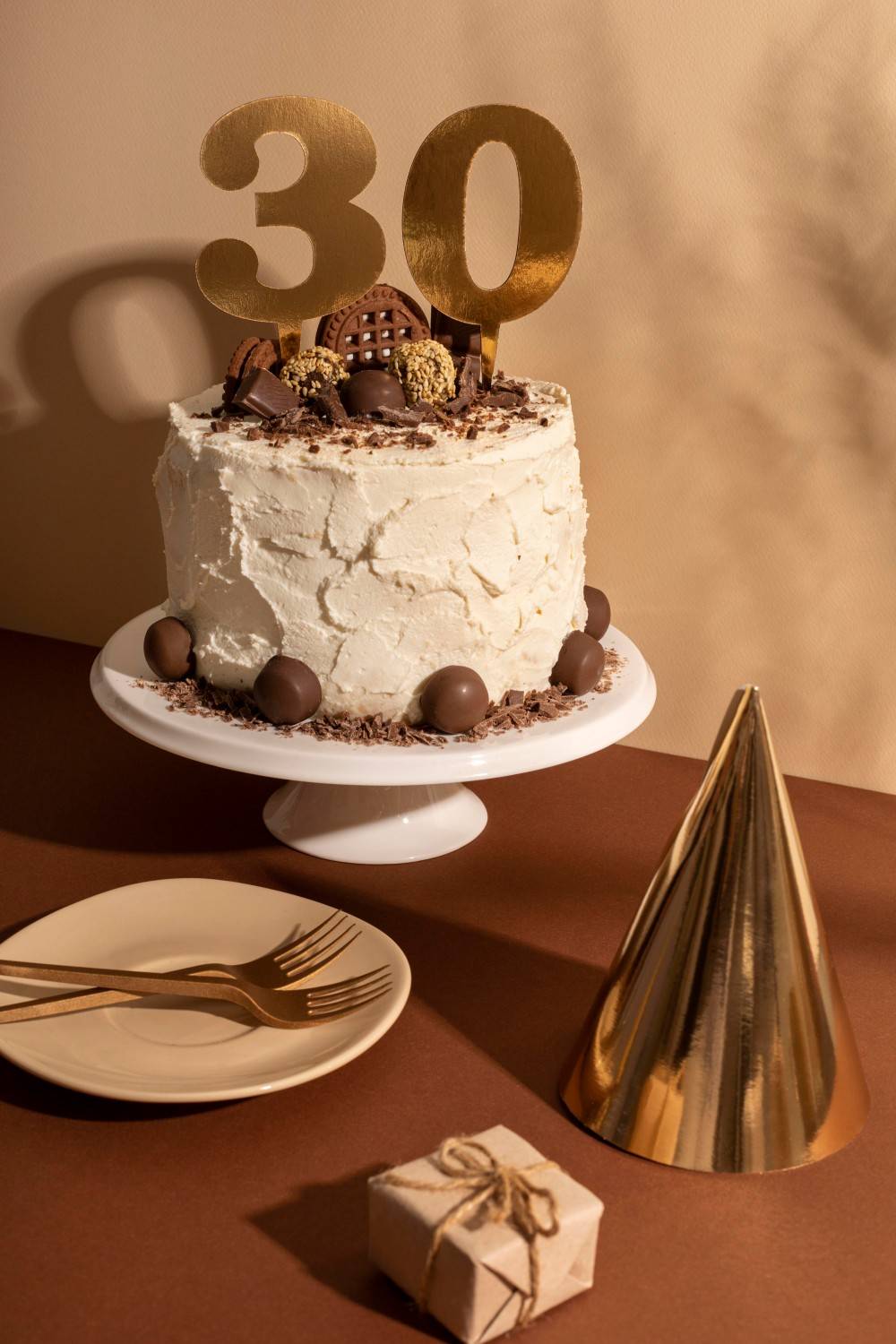 delicious birthday cake with chocolate 30th birthday cake