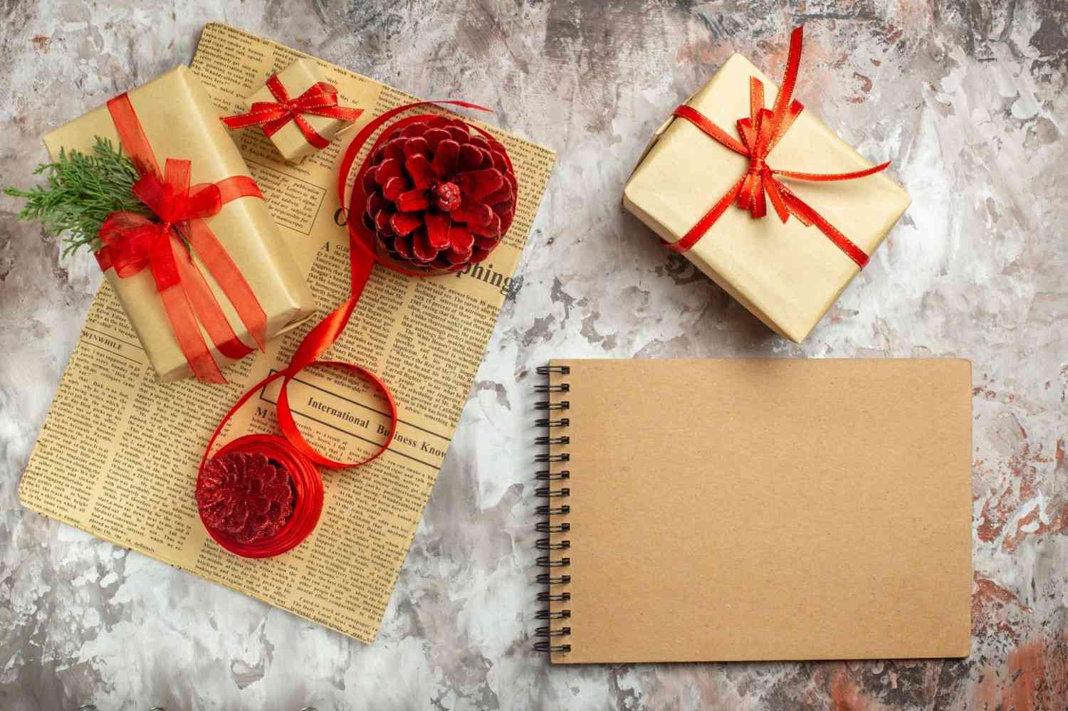 christmas promotional presents with red cones